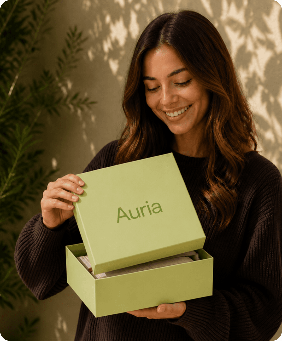 Auria app screen