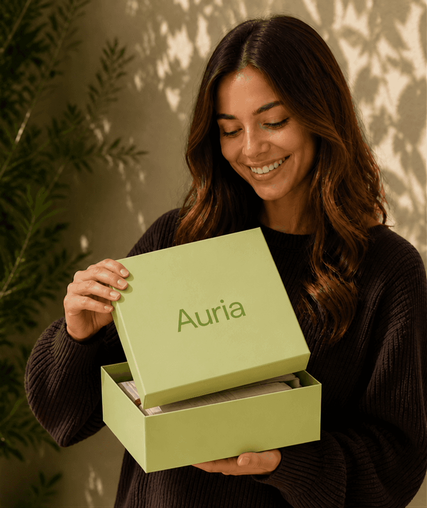 Auria app screen